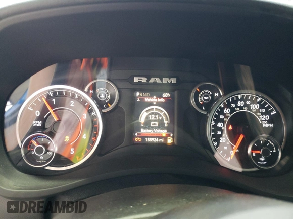 2020 Ram 3500 Big Horn with VIN 3C63RRLL5LG216351, listed as a Copart auction lot 77376504 with 155,924 mi miles and Salvage Title. Bid and sale history available at carsss.com. Image 9.