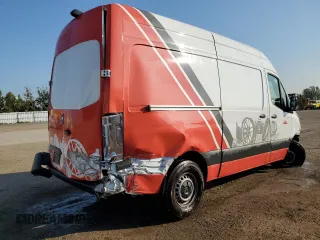 2024 Mercedes-Benz Sprinter Cargo with VIN W1Y4KBHY5RP650864, listed as a Copart auction lot 68945564 with Not Provided miles and Salvage Title. Bid and sale history available at carsss.com. Image 3.