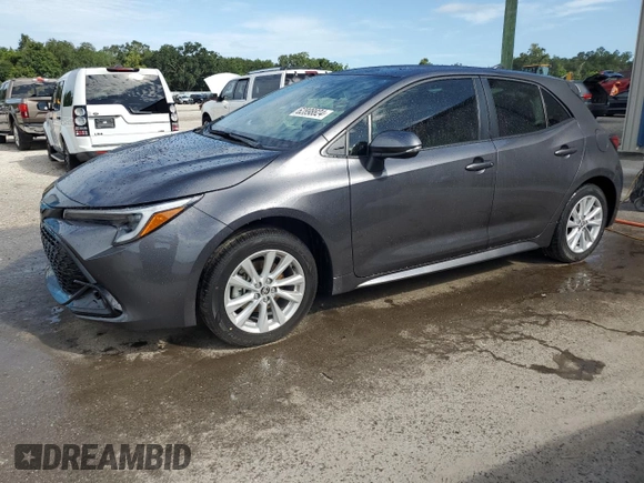 2025 Toyota Corolla Hatchback SE with VIN JTND4MBE2S3234305, listed as a Copart auction lot 62898824 with 98 mi miles and Non Repairable. Bid and sale history available at carsss.com. Image 1.