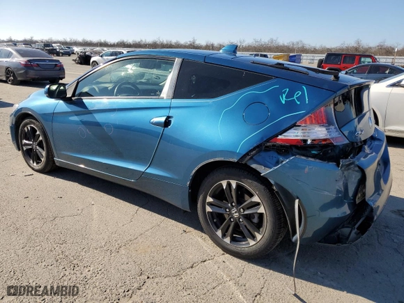 2015 Honda CR-Z EX with VIN JHMZF1D69FS001170, listed as a Copart auction lot 88910545 with 89,340 mi miles and Salvage Title. Bid and sale history available at carsss.com. Image 2.