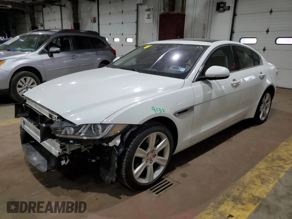 2018 Jaguar XE 25t Prestige with VIN SAJAK4FX4JCP20476, listed as a Copart auction lot 88840195 with 42,941 mi miles and Salvage Title. Bid and sale history available at carsss.com. Image 1.