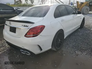 2018 Mercedes-Benz C 63 AMG with VIN 55SWF8GB6JU239102, listed as a Copart auction lot 41472985 with 50,041 mi miles and Non repairable. Bid and sale history available at DreamBid. Image 3.