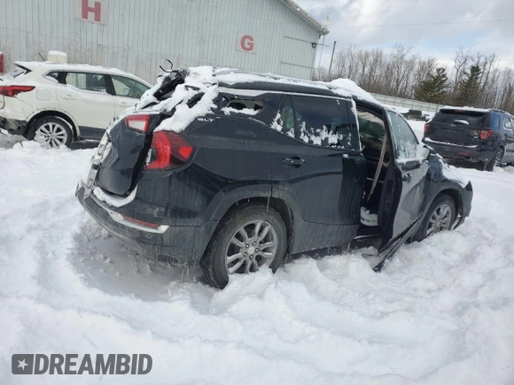 2022 GMC Terrain SLT with VIN 3GKALPEV3NL221227, listed as a Copart auction lot 45085355 with 35,341 mi miles and Non Repairable. Bid and sale history available at carsss.com. Image 3.