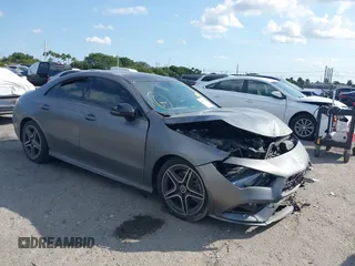 2020 Mercedes-Benz CLA with VIN WDD5J4HB1LN044179, listed as a IAAI auction lot 41499559 with 65,914 mi miles. Bid and sale history available at carsss.com. Image 1.