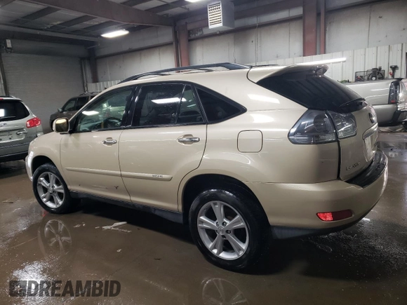2008 Lexus RX 400h with VIN JTJHW31U582046795, listed as a Copart auction lot 51771335 with Not Provided miles and Salvage Title. Bid and sale history available at DreamBid. Image 2.