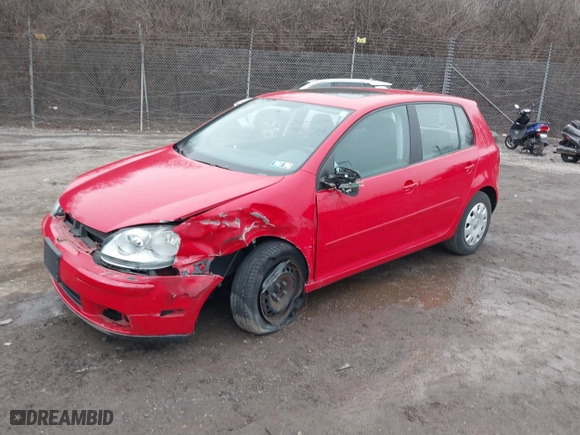 2009 Volkswagen Rabbit S with VIN WVWDB71K59W118060, listed as a IAAI auction lot 41560708 with 63,745 mi miles. Bid and sale history available at carsss.com. Image 2.