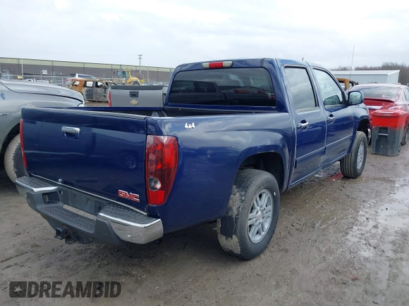 2012 GMC Canyon SLE1 with VIN 1GTH6MFEXC8122298, listed as a IAAI auction lot 41728684 with 185,147 mi miles. Bid and sale history available at carsss.com. Image 4.