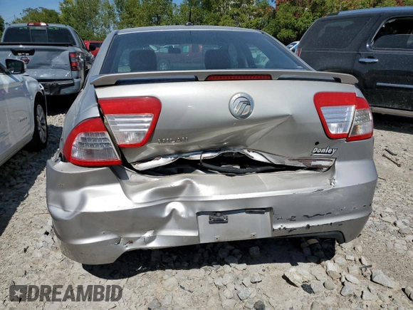 2008 Mercury Milan with VIN 3MEHM07Z68R612516, listed as a Copart auction lot 63377124 with 173,605 mi miles and Salvage Title. Bid and sale history available at carsss.com. Image 6.