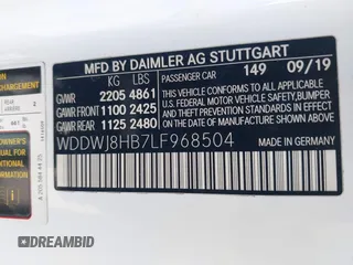 2020 Mercedes-Benz C 63 S AMG z VIN WDDWJ8HB7LF968504, wystawiony jako IAAI lot #42139661 z przebiegiem 44 586 mil mil oraz . Historia ofert i sprzedaży dostępna na DreamBid. Obrazek 9.