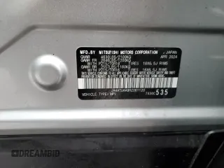 2024 Mitsubishi Eclipse Cross ES z VIN JA4ATUAA9RZ061120, wystawiony jako Copart lot #44231085 z przebiegiem 11 419 mil mil oraz Szkoda całkowita • Salvage title. Historia ofert i sprzedaży dostępna na DreamBid. Obrazek 16.