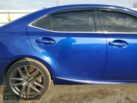 2017 Lexus IS with VIN JTHCM1D22H5024316, listed as a Copart auction lot 43528395 with 0 mi miles and Salvage Title. Bid and sale history available at carsss.com. Image 10.