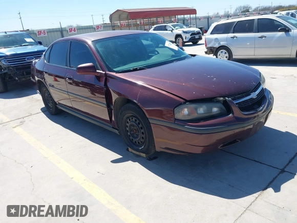 2004 Chevrolet Impala with VIN 2G1WF52E849185420, listed as a IAAI auction lot 41739605 with 182,887 mi miles and . Bid and sale history available at carsss.com. Image 1.