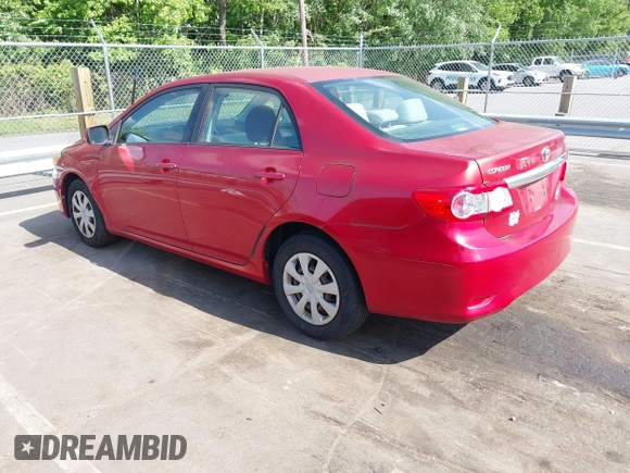 2011 Toyota Corolla L with VIN JTDBU4EE6B9135393, listed as a IAAI auction lot 42161648 with 267,437 mi miles. Bid and sale history available at carsss.com. Image 3.