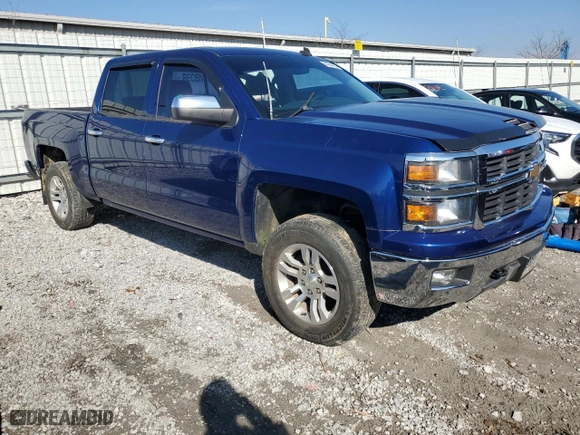 2014 Chevrolet Silverado 1500 LT with VIN 3GCUKRECXEG286008, listed as a Copart auction lot 44044165 with 0 mi miles and Salvage Title. Bid and sale history available at carsss.com. Image 4.