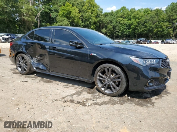 2020 Acura TLX w/A-Spec Pkg with VIN 19UUB3F68LA003298, listed as a Copart auction lot 66544714 with 47,326 mi miles and Salvage Title. Bid and sale history available at carsss.com. Image 4.