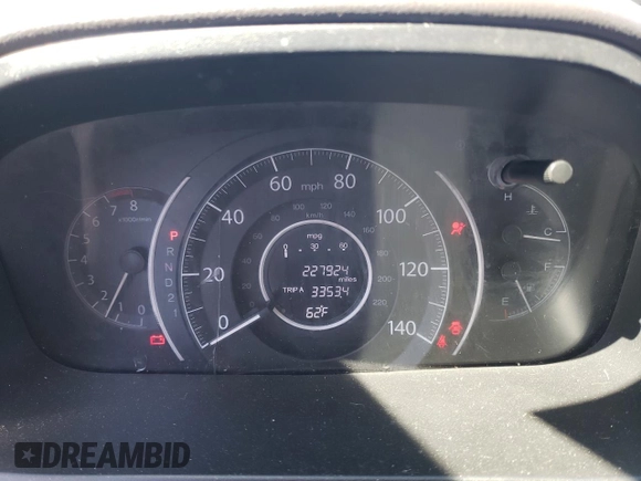 2013 Honda CR-V EX-L with VIN 5J6RM3H76DL022405, listed as a Copart auction lot 45805295 with 227,924 mi miles and Salvage Title. Bid and sale history available at DreamBid. Image 9.