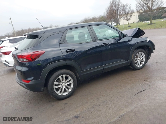 2021 Chevrolet TrailBlazer LS with VIN KL79MMS2XMB100177, listed as a IAAI auction lot 41032268 with 38,694 mi miles. Bid and sale history available at carsss.com. Image 4.