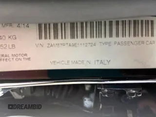 2014 Maserati Ghibli S Q4 z VIN ZAM57RTA9E1112724, wystawiony jako Copart lot #57189295 z przebiegiem 45 525 mil mil oraz Szkody całkowita. Historia ofert i sprzedaży dostępna na DreamBid. Obrazek 10.