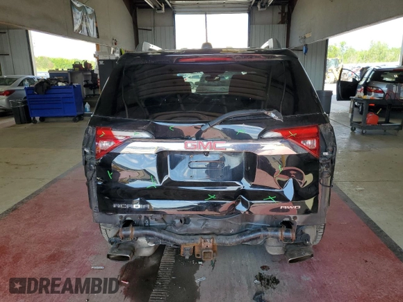 2018 GMC Acadia Denali with VIN 1GKKNXLS1JZ166531, listed as a Copart auction lot 56925955 with 79,732 mi miles and Salvage title. Bid and sale history available at DreamBid. Image 6.