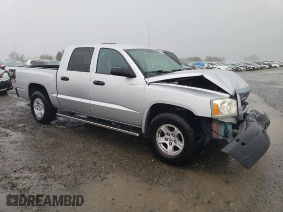 2005 Dodge Dakota SLT with VIN 1D7HE48N05S250870, listed as a Copart auction lot 48611265 with 73,177 mi miles and Salvage Title. Bid and sale history available at DreamBid. Image 4.