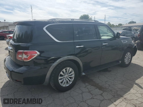 2019 Nissan Armada SV with VIN JN8AY2NC7K9585626, listed as a Copart auction lot 68288314 with 137,257 mi miles and Salvage Title. Bid and sale history available at carsss.com. Image 3.