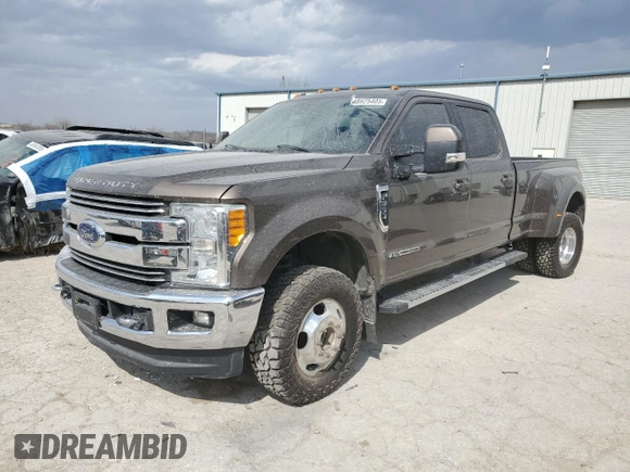 2017 Ford F-350 Lariat with VIN 1FT8W3DT7HED26111, listed as a Copart auction lot 48925405 with 147,787 mi miles and Salvage title. Bid and sale history available at DreamBid. Image 1.