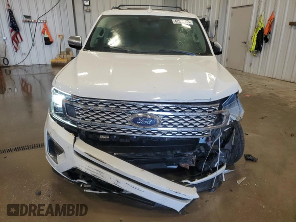 2020 Ford Expedition Max Platinum with VIN 1FMJK1MT1LEA32709, listed as a Copart auction lot 47017895 with 74,845 mi miles and Salvage title. Bid and sale history available at DreamBid. Image 5.