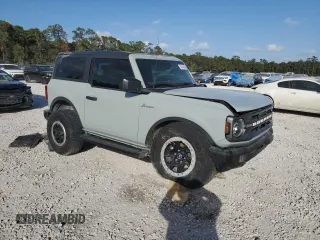 2023 Ford Bronco with VIN 1FMDE5CP0PLB54673, listed as a Copart auction lot 78474604 with 18,325 mi miles and Salvage title. Bid and sale history available at DreamBid. Image 4.