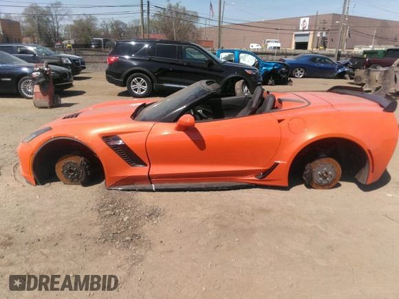 2019 Chevrolet Corvette with VIN 1G1YP3D63K5606115, listed as a IAAI auction lot 42115984 with 38,512 mi miles and . Bid and sale history available at DreamBid. Image 14.