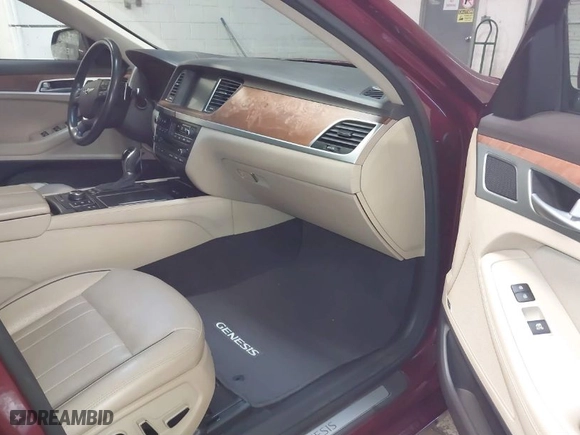 2017 Genesis G80 3.8L with VIN KMHGN4JE7HU168753, listed as a IAAI auction lot 41346557 with 97,059 mi miles. Bid and sale history available at carsss.com. Image 5.