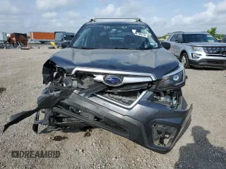 2021 Subaru Forester with VIN JF2SKADC4MH593982, listed as a Copart auction lot 55418575 with 57,706 mi miles and Salvage title. Bid and sale history available at DreamBid. Image 5.