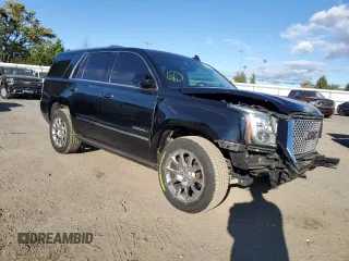 2016 GMC Yukon Denali with VIN 1GKS1CKJXGR329103, listed as a Copart auction lot 75492494 with 124,374 mi miles and Salvage Title. Bid and sale history available at carsss.com. Image 4.
