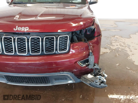 2017 Jeep Grand Cherokee Limited z VIN 1C4RJEBG5HC795116, wystawiony jako IAAI lot #41096233 z przebiegiem 162 829 mil mil oraz . Historia ofert i sprzedaży dostępna na DreamBid. Obrazek 18.