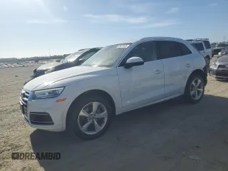 2020 Audi Q5 Premium with VIN WA1ANAFYXL2034037, listed as a Copart auction lot 63627825 with 33,874 mi miles and Salvage title. Bid and sale history available at DreamBid. Image 1.