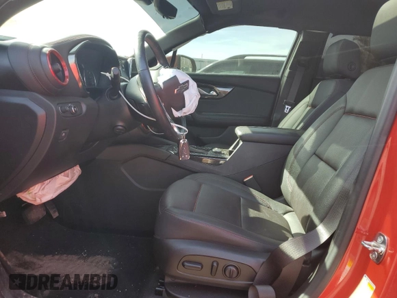 2021 Chevrolet Blazer RS with VIN 3GNKBKRS2MS579615, listed as a Copart auction lot 48913135 with 25,576 mi miles and Salvage title. Bid and sale history available at DreamBid. Image 7.