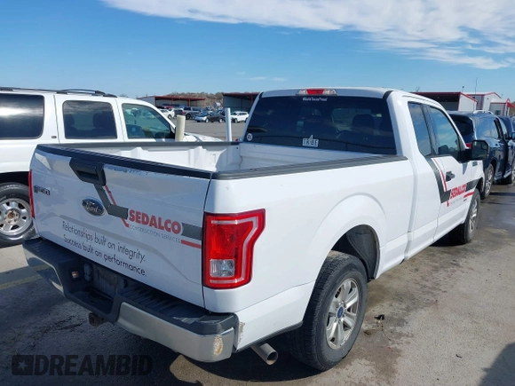 2017 Ford F-150 XL with VIN 1FTEX1CG9HKD76051, listed as a IAAI auction lot 41673314 with 236,509 mi miles and . Bid and sale history available at DreamBid. Image 4.