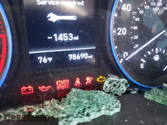 2018 Hyundai Kona SEL with VIN KM8K22AA6JU106772, listed as a Copart auction lot 63737162 with 78,690 mi miles. Bid and sale history available at carsss.com. Image 8.