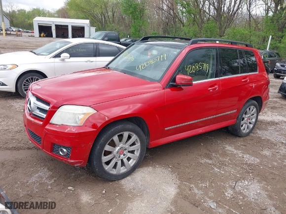 2010 Mercedes-Benz GLK-Class GLK 350 with VIN WDCGG5GB1AF459786, listed as a IAAI auction lot 42085719 with 160,726 mi miles. Bid and sale history available at carsss.com. Image 2.