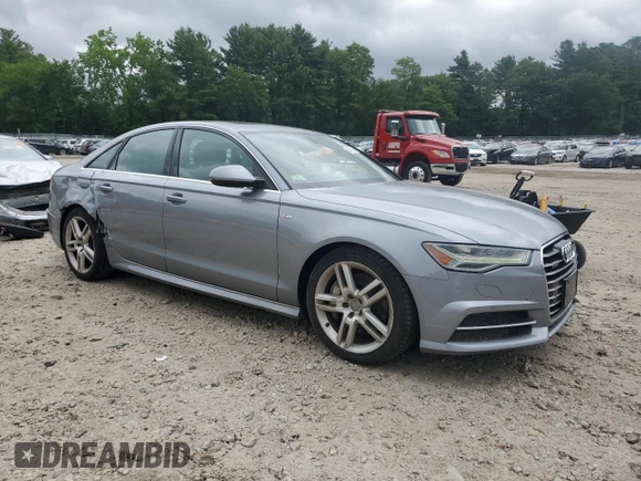 2016 Audi A6 Premium Plus with VIN WAUGFAFC7GN153926, listed as a Copart auction lot 60462505 with 117,697 mi miles and Salvage title. Bid and sale history available at DreamBid. Image 4.