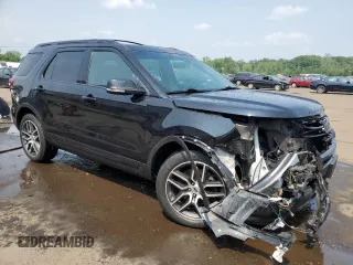 2017 Ford Explorer Sport with VIN 1FM5K8GT2HGB85830, listed as a Copart auction lot 59682215 with 89,981 mi miles and Salvage title. Bid and sale history available at DreamBid. Image 4.