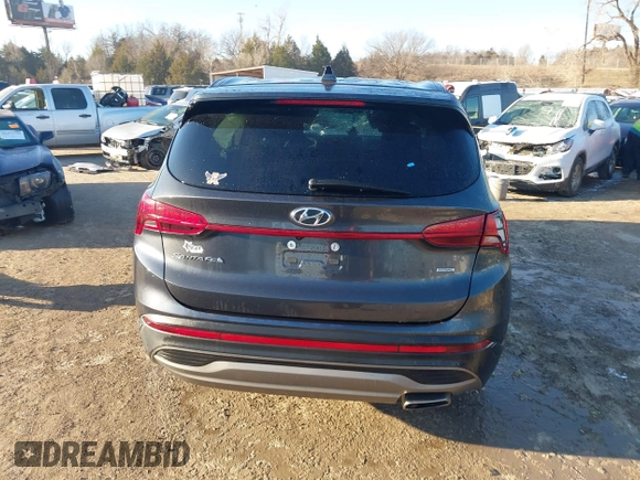 2021 Hyundai Santa Fe SE with VIN 5NMS1DAJXMH352741, listed as a IAAI auction lot 41273105 with 58,033 mi miles. Bid and sale history available at carsss.com. Image 16.