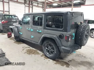 2021 Jeep Wrangler Unlimited Sport S with VIN 1C4HJXDN9MW819753, listed as a IAAI auction lot 41415569 with 43,263 mi miles and . Bid and sale history available at DreamBid. Image 3.