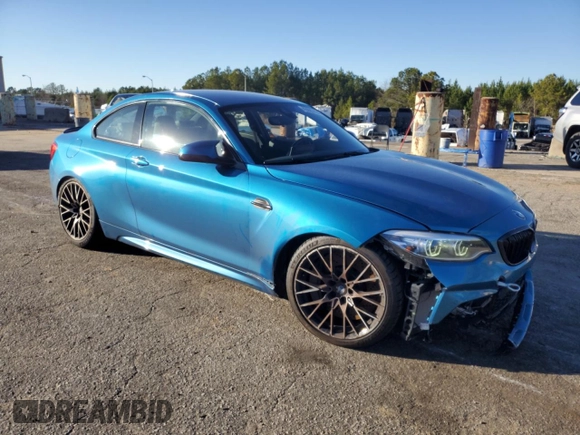 2019 BMW M2 Competition with VIN WBS2U7C52K7D01646, listed as a Copart auction lot 43097434 with 26,312 mi miles. Bid and sale history available at carsss.com. Image 4.