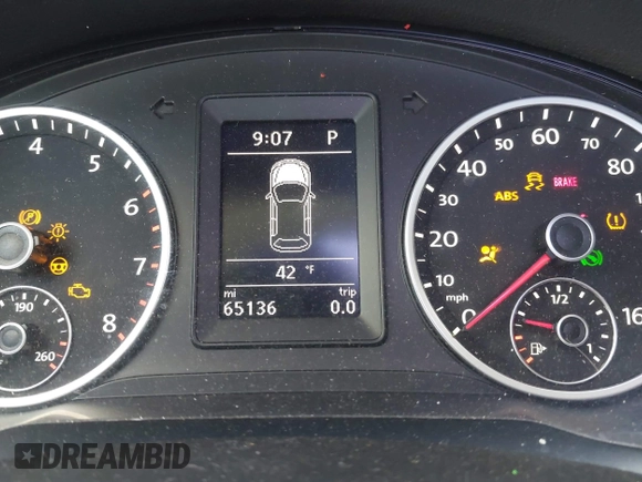 2013 Volkswagen Tiguan S with VIN WVGAV3AX0DW572915, listed as a IAAI auction lot 41937763 with 65,136 mi miles and . Bid and sale history available at DreamBid. Image 15.