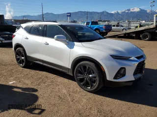 2021 Chevrolet Blazer RS with VIN 3GNKBKRS1MS527201, listed as a Copart auction lot 83825174 with 40,077 mi miles and Salvage title. Bid and sale history available at DreamBid. Image 4.