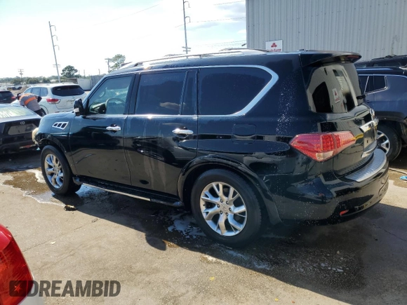 2011 Infiniti QX56 8-passenger with VIN JN8AZ2NC4B9302855, listed as a Copart auction lot 72986764 with 171,390 mi miles and Salvage Title. Bid and sale history available at carsss.com. Image 2.