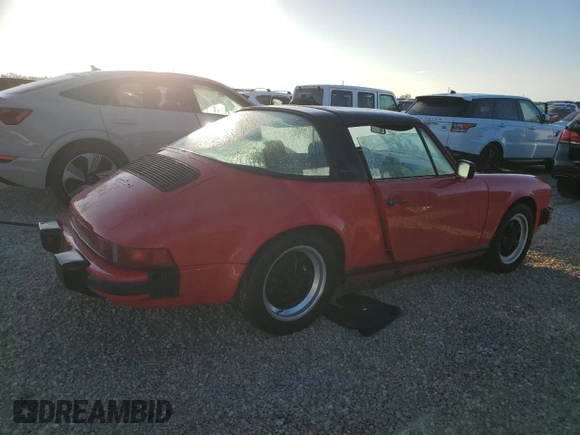 1980 Porsche 911 with VIN 91A0141114, listed as a Copart auction lot 74062964 with 41,417 mi miles and Non repairable. Bid and sale history available at DreamBid. Image 3.