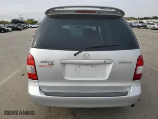 2001 Mazda MPV DX with VIN JM3LW28Y810203101, listed as a Copart auction lot 75053744 with 185,058 mi miles and Salvage Title. Bid and sale history available at carsss.com. Image 6.