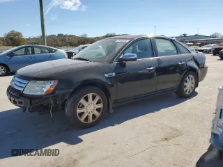 2008 Ford Taurus Limited with VIN 1FAHP28W08G134163, listed as a Copart auction lot 80072614 with 121,614 mi miles and Salvage Title. Bid and sale history available at carsss.com. Image 1.