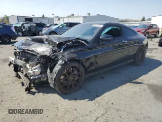 2018 Mercedes-Benz C 43 AMG with VIN WDDWJ6EB9JF607488, listed as a Copart auction lot 62573274 with 40,208 mi miles and Salvage Title. Bid and sale history available at DreamBid. Image 1.
